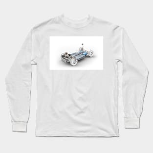 Electric car chassis, illustration (F034/4163) Long Sleeve T-Shirt